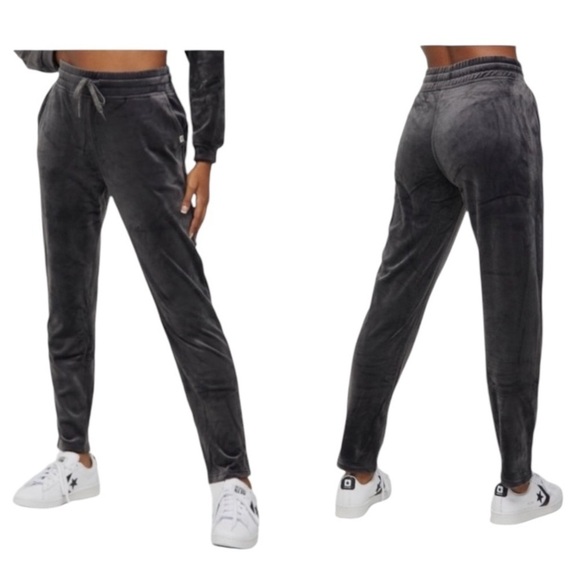 UGG Pants - UGG Hayden Fleece Jogger Pants Dark Gray Velour Soft Loungewear Womens Medium